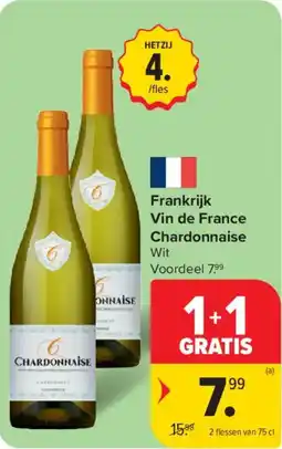 Carrefour Market Frankrijk Vin de France Chardonnaise aanbieding