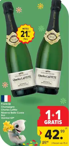 Carrefour Market Frankrijk Champagne Charles Lafitte Réserve Belle Cuvée Brut aanbieding