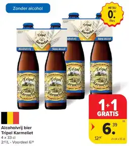 Carrefour Market Alcoholvrij bier Tripel Karmeliet aanbieding