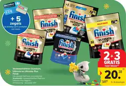 Carrefour Market Vaatwasmiddelen Quantum, Ultimate en Ultimate Plus Finish aanbieding