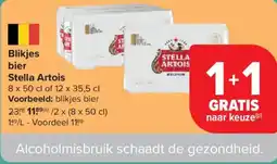 Carrefour Market Blikjes Bier Stella Artois aanbieding