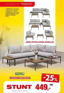 Hubo Garden Plus Loungeset Torino aanbieding