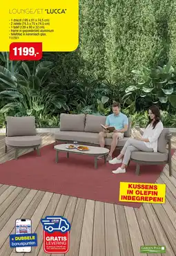 Hubo Garden Plus Loungeset Lucca aanbieding