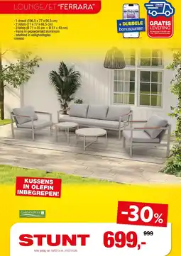 Hubo Garden Plus Loungeset Ferrara aanbieding