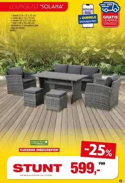Hubo Garden Plus Loungeset Solana aanbieding