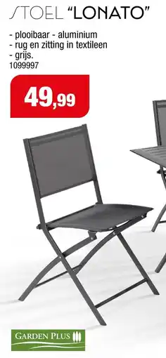 Hubo Garden Plus Stoel Lonato aanbieding