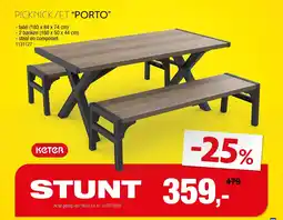 Hubo Keter Picknickset Porto aanbieding