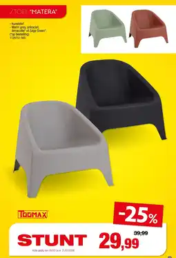 Hubo TooMax Stoel Matera aanbieding