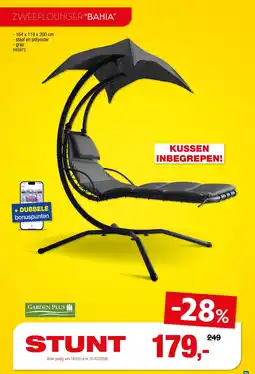 Hubo Garden Plus Zweeflounger Bahia aanbieding