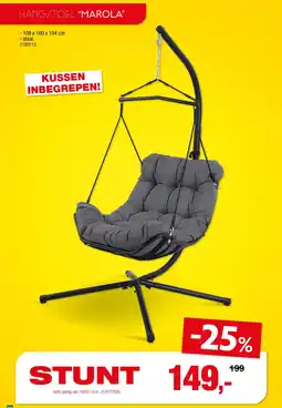 Hubo Hangstoel Marola aanbieding