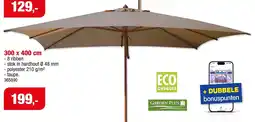 Hubo Garden Plus Luxeparasol aanbieding