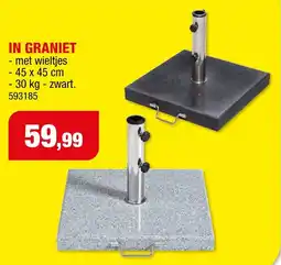 Hubo Parasolvoet in Graniet aanbieding