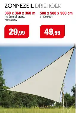 Hubo Zonnezeil Driehoek aanbieding