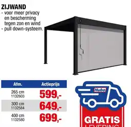 Hubo Zijwand aanbieding