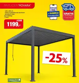 Hubo Garden Plus Paviljoen Novara aanbieding