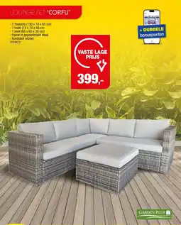 Hubo Garden Plus Loungeset Corfu aanbieding