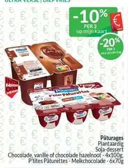 Intermarché Pâturages plantaardig soja dessert aanbieding