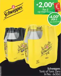 Intermarché Schweppes tonic of tonic zero aanbieding