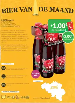Intermarché Lindeman kriek 0,0% aanbieding
