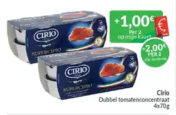 Intermarché Cirio dubbel tomatenconcentraat aanbieding
