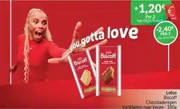 Intermarché Lotus Biscoff Chocoladerepen aanbieding