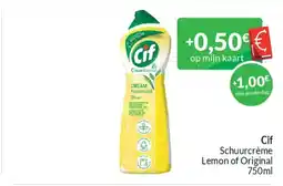 Intermarché Cif schuurcrème lemon of original aanbieding
