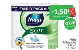 Intermarché Nalys toiletpapier soft wit aanbieding