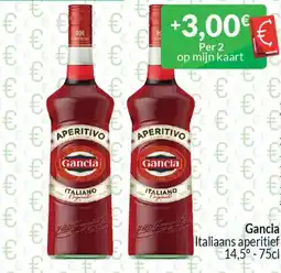 Intermarché Gancia Italiaans aperitief 14,5° aanbieding
