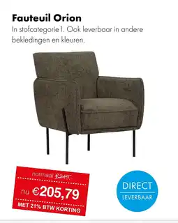 Woonsquare Fauteuil Orion aanbieding