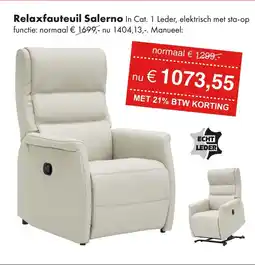 Woonsquare Relaxfauteuil Salerno aanbieding