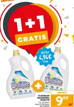 Trafic Vloeibaar wasmiddel woolite aanbieding