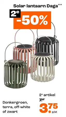 Kwantum Solar lantaarn Daga aanbieding