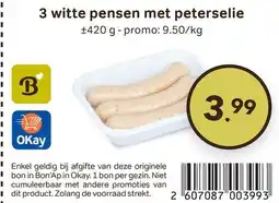 Bon Ap 3 witte pensen met peterselie aanbieding