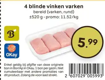 4 blinde vinken varken