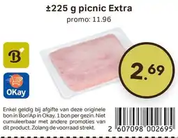 Bon Ap ±225 g picnic Extra aanbieding