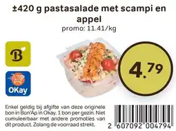 Bon Ap Pastasalade met scampi en aanbieding