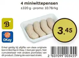 Bon Ap 4 miniwittepensen aanbieding