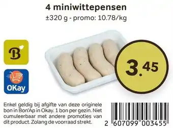 Bon Ap 4 miniwittepensen aanbieding