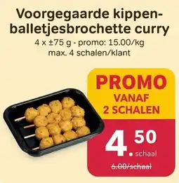 Bon Ap Voorgegaarde kippen- balletjesbrochette curry aanbieding