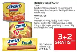 Alvo Boulettes de viande zwan worstjes aanbieding