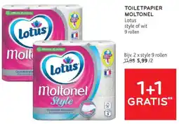 Alvo Toiletpapier moltonel Lotus aanbieding
