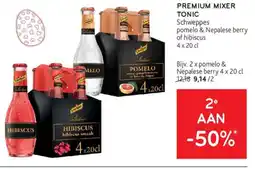 Alvo Premium mixer tonic Schweppes aanbieding