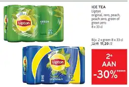 Alvo Ice tea Lipton aanbieding