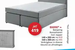 Weba BX890 Boxspring Bonnellveren aanbieding