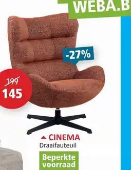 Weba Cinema draaifauteuil aanbieding
