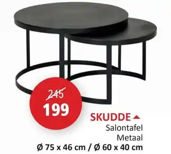 Skudde Salontafel Metaal