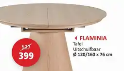 Weba Flaminia Tafel Uitschuifbaar aanbieding