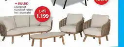 Weba bulbo loungeset kunststof rattan aanbieding