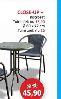Weba Close-up Bistroset aanbieding