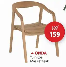 Weba onda tuinstoel massief teak aanbieding